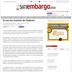 Sí son los muertos de Calderón