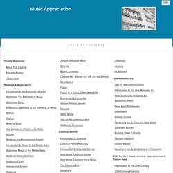 Music Appreciation