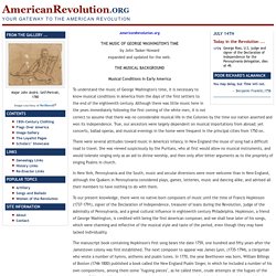 Music of Washington's Time