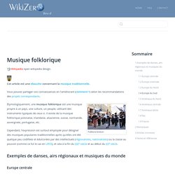 Musique folklorique
