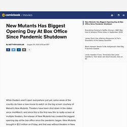 New Mutants Has Biggest Opening Day At Box Office Since Pandemic Shutdown