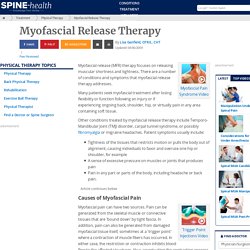 Myofascial Release Therapy