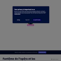 Fantôme de l'opéra et les mystères de l'opéra by valerie.liennart on Genially