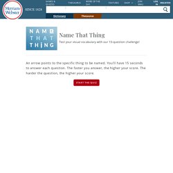 Name That Thing