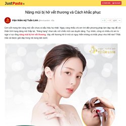 Nâng mũi bị hở vết thương và Cách khắc phục
