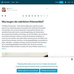 Was taugen die natürlichen Potenzmittel? : pmittel — LiveJournal