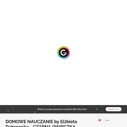 DOMOWE NAUCZANIE by Elżbieta Dąbrowska - CZARNA OWIECZKA - 1b/14.05.2020 by edabrowska11 on Genially