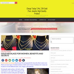 gold necklace for women
