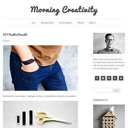 DIY Necktie Bracelet - Morning Creativity