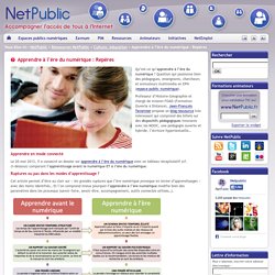 Apprendre à l’ère du numérique : Repères