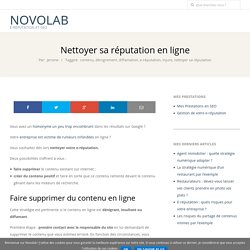 Nettoyer sa réputation en ligne – NovoLaB