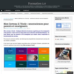 Mon Cerveau à l’école : neurosciences pour parents et enseignants