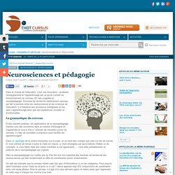 Neurosciences et pédagogie