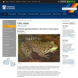A new way to find invasive species