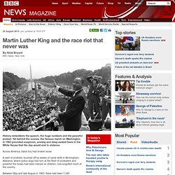 Martin Luther King and the race riot that never was