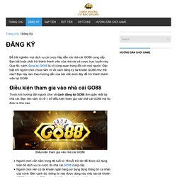Đăng Ký Go88 -Hướng dẫn cách đăng ký tài khoản Go88 chi tiết