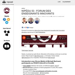 Nipédu 53 : forum des enseignants innovants