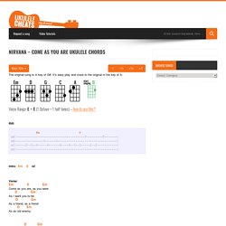 Nirvana - Come As You Are Ukulele Chords - Ukulele Cheats