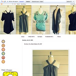 No Sew, Tee-Shirt Halter #3, DIY