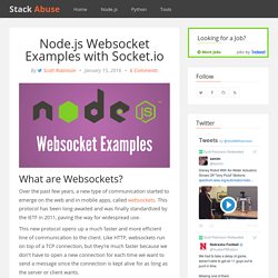 Node.js Websocket Examples with Socket.io