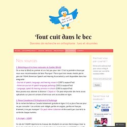 Tout cuit dans le bec