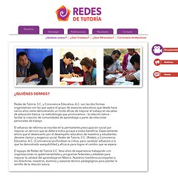 Nosotros – Redes de Tutoría