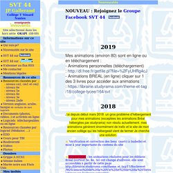 nouveauté du site svt 44