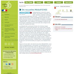 De nouvelles MédiaFICHES - Retrouvez l’actualité - septembre 2012