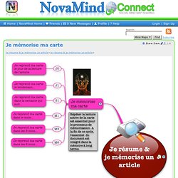 Mind Map Branch: Je résume & je mémorise un article>Je mémorise ma carte