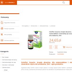 Coloflor Cesario, krople doustne, dla noworodków i niemowląt po cesarskim cięciu od urodzenia, 5ml - Zdrowie dzieci