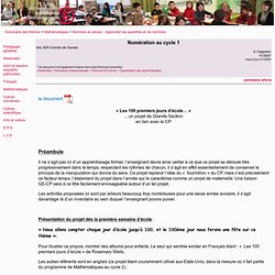 100ème jour d'école