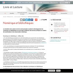 Numérique et bibliothèques - Livre et Lecture