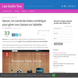 Idoceo. Un carnet de notes numérique pour gérer vos classes sur tablette