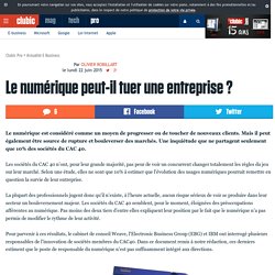 Le numérique peut-il tuer une entreprise ?