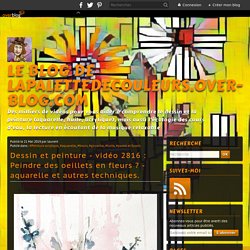 vidéo 2816 : Peindre des oeillets en fleurs ? - aquarelle et autres techniques.