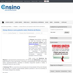 Unesp Oferece Curso Gratuito Sobre História Da Música