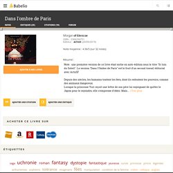 ❤️❤️❤️❤️❤️ Dans l'ombre de Paris - Morgan of Glencoe - Prix Ebakin 2020 - catégorie roman