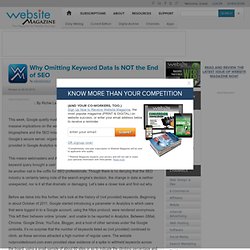 Why Omitting Keyword Data Is NOT the End of SEO