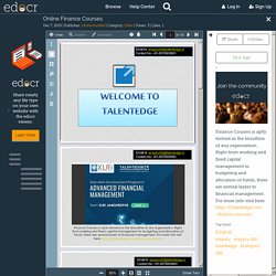 Online Finance Courses