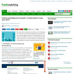 Online overheidscommunicatie in 2015