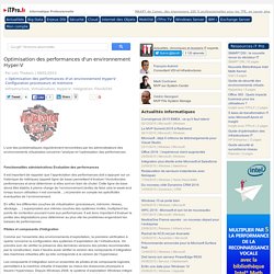Optimisation des performances d'un environnement Hyper-V