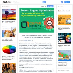 Search Engine Optimization – An Important Element of Digital Marketing Services