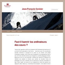 Faut-il bannir les ordinateurs des cours ?