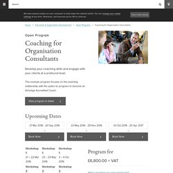 Coaching for Organisation Consultants - Ashridge Executive Education