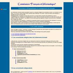 Réfléchir à l'utilisation du correcteur orthographique