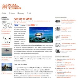 ¿Que son los OSNIs?