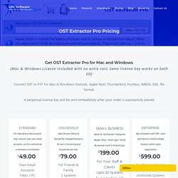 OST Extractor Pro Pricing « USL Software