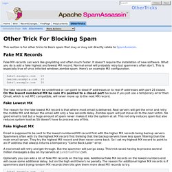 OtherTricks - Spamassassin Wiki