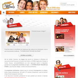 Outil : 7 étapes pour trouver un stage