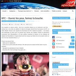 KFC – Ouvrez les yeux, fermez la bouche.